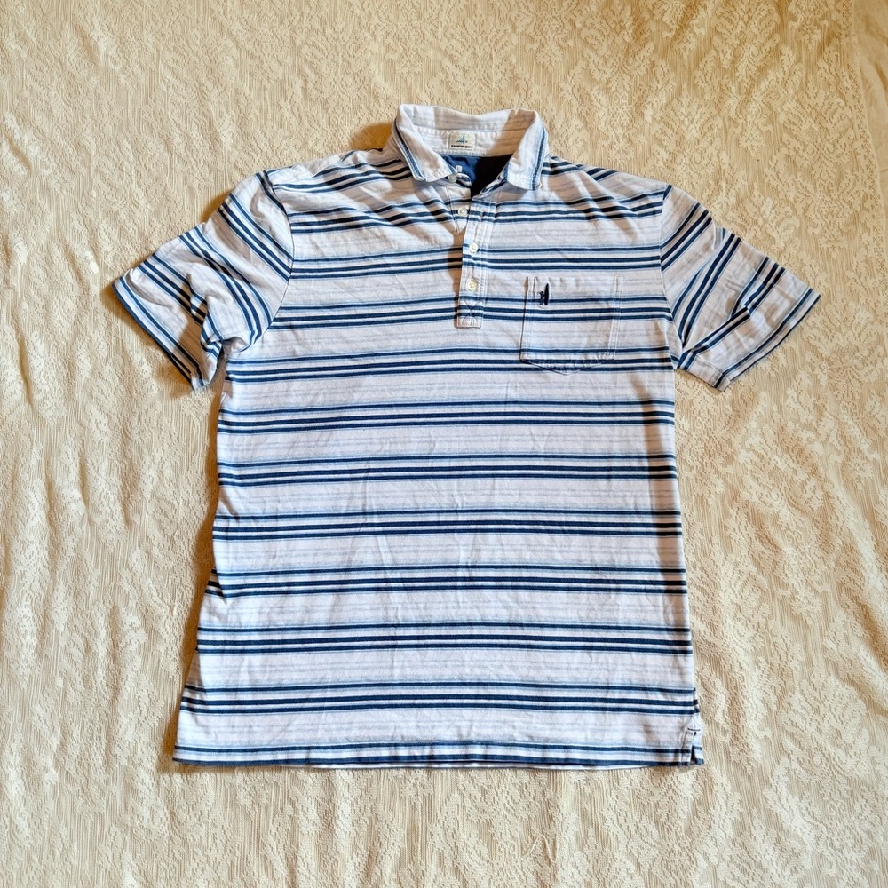 Johnnie-O Dabney Hangin out striped polo - Picture 2 of 8